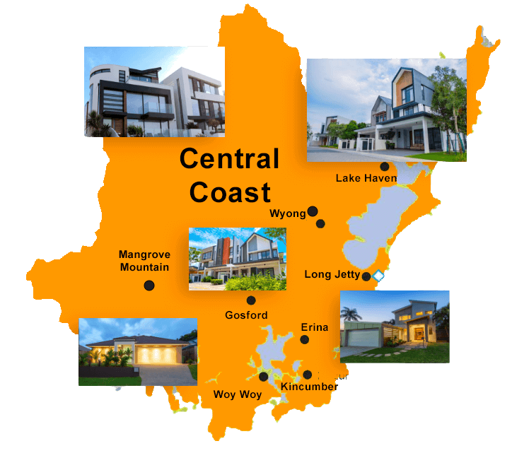 Buyers Agents Central Coast Service Locations Map